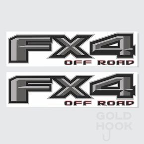FX4 Off Road Decals for Truck, Replacement Bedside Stickers for F150 (2015-2020) Gray (Peel & Stick)