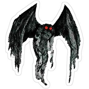 Mothman Decal Sticker - Sticker Graphic - Auto, Wall, Laptop, Cell, Truck Sticker for Windows, Cars, Trucks