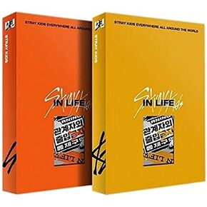 STRAY KIDS - In Life [إصدار قياسي/عشوائي]+1 ملصق مطوي للمجموعة+1 بطاقة صورة إضافية+1 قناع أيدول+1 مرآة يد للجيب in Kuwait