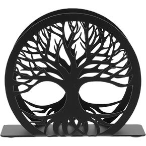 iplusmile Napkin Holder Metal Life Tree Design Tabletop Napkin Holder Freestanding Tissue Dispenser Paper Napkin Stand for Home Kitchen Countertops Restaurant Picnic Party