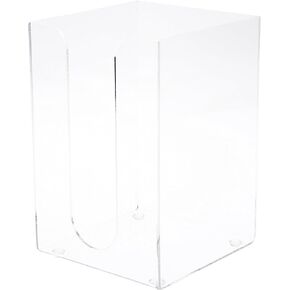 Plymor Clear Acrylic Tall-Stack Napkin Holder, 8.375" H x 5.5" W x 5.5" D (Holds 5" Square Beverage/Cocktail Napkins)