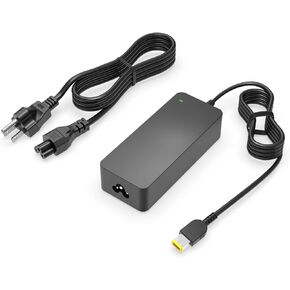 90W AC Charger Replacement for Lenovo Thinkcentre M80q M70q M90q M75q Gen 1 2 3 4 Tiny, Neo 50a 30a 50q 22 24 27 Gen 3 4 5 Desktop Laptop Adapter Power Supply Cord, Square Tip