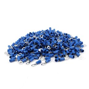 uxcell PVC Insulated Ring Terminal Cable Lug RVS2-5 for AWG 16-14 Wire, 10 Stud, 1000 Piece