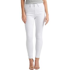 JAG Jeans Women's Valentina High Rise Skinny Pull-on Jeans, White, 2