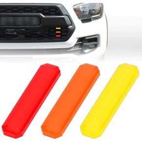 Taco-ma Grille Badge Tri-Color Front Grille Decal Sticker Fit for Taco-ma TRD Pro 2016-2020, Type A