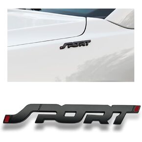 ملصق شعار سيارة رياضي ثلاثي الأبعاد، ملصق رياضي عالمي للسيارة، شارات شعار شعار السيارة الخلفي، شعار السيارة، ملصقات رياضية للسيارة، ملحقات السيارة الخارجية (أسود) in Kuwait