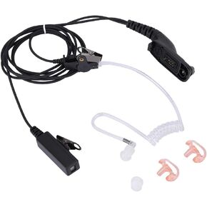Mugast Walkie-Talkie Earpiece, 2-pin Tube PTT Headphone Audio Surveillance for Motorola APX 1000 APX 2000 APX 3000 APX 4000 APX 4000XH APX 6000 APX 6000XE APX 7000 APX 7000XE, etc