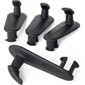 Click&Fit Front Car Floor Mat Clips 4-pack for 2000-2015 Toyota Lexus Scion – Black floor mat hooks replases 0821000820, Multi-use car carpet mat fixing clamps fasteners accessories, base front kit