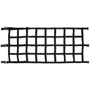 US Cargo Control Heavy Duty Cargo Net, 6.8 Foot x 3.5 Foot, Truck Cargo Net with Ratchets and E-Track Fittings for Large Enclosed Trailers, Van Trailers, and Cargo Vans, 8 Inch by 8 Inch Holes