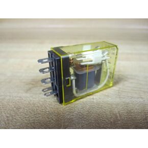 IDEC RH1B-UAC120V SPDT, 120 VAC Coil, Power Relay, Blade TERMINALS, UL Certified, 10 AMP, RH Series, Plug-in