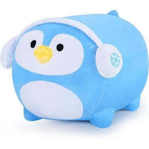 Penguin Plush Stuffed Animal-16'' Penguin Plush Toy, Penguin Plush Pillow, Cute Soft Plush Blue Penguin Plushie Stuffed Toys, Penguin Plush Pillows Toy Decoration Doll Gift for Kids Girls Boys
