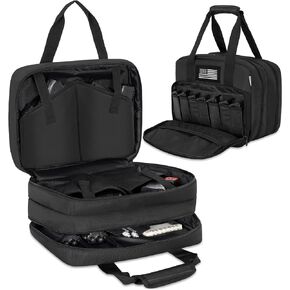 حقيبة نطاق بندقية تكتيكية لـ 4 مسدسات وذخيرة، وحقيبة مسدس واق من المطر مع 7 فتحات للمجلات ورقعة علم الولايات المتحدة لممارسة رياضة الرماية والصيد في الهواء الطلق in Kuwait