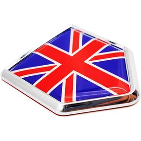 United Kingdom UK British Flag Decal Sticker Union Jack Emblem Flags for Bumper (2 Pack)