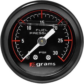 مقياس ضغط الوقود 30 رطل لكل بوصة مربعة Blk Face G2-99-0030، أسود