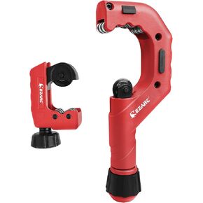 قاطع الأنابيب EZARC - مجموعة قطع الأنابيب مع قاطع أنبوب صغير، أداة قطع الأنابيب النحاسية 3/16 بوصة إلى 2 بوصة القطر الخارجي لقطع أنبوب الألومنيوم PVC الرفيع المصنوع من الفولاذ المقاوم للصدأ in Kuwait