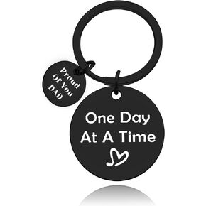 Sobriety Gift for Men Inspirational Gift for Dad from Daughter Son Encouragement Keychain Gift Recovery Gift