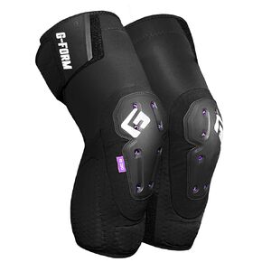 G-Form Mesa Knee Guards - Breathable & Flexible Knee Pads - Protective Gear for MTB, Biking, Skateboarding & More - Durable & Ergonomic Mountain Biking Gear for Protection - Black, Adult Small
