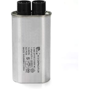 3 Leaf-Quick Terminals 1/4 in 1.05 MFD uF Universal Microwave Capacitor Compatible for Whirlpool W10850446 W10138798 13QBP21105 and Others