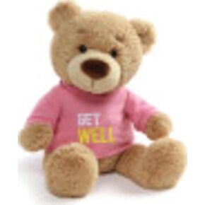 GUND Get Well T-Shirt Message Teddy Bear Stuffed Animal Plush, Blue, 12.5"