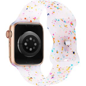 W-RARA Sport Band Compatible with Apple Watch Band 38/40/41/42/44/45/49mm for Women Men, Made from Recycled Plastic - Carbon-Neutral Soft Strap for iWatch Series SE 9 8 7 6 5 4 3 2 1 Ultra 1 2