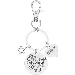 Sportybella - Cheer Keychain, Girls Cheerleading, Cheerleading Gifts, Cheer Jewelry -Gift For Cheerleaders & Cheer Teams