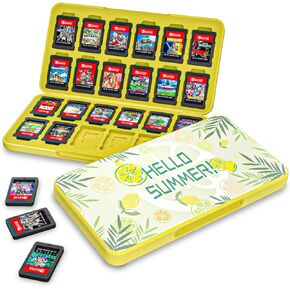 HEATFUN Switch Game Case, Switch Game Card Case Compatible with Nintendo Switch Games, Cute Switch Card Case with 24 Slots,
