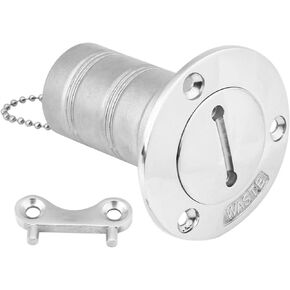 Yctze Boat Filler Cap, 316 Stainless Steel Boat Marine Deck Fill Filler Cap Gas Fuel Tank (76mm (3in)) for Marine Deck Filler Cap Deck Fill Cap Filler Keyless Cap Fuel Tank Marine Fuel Tank Boat Fuel