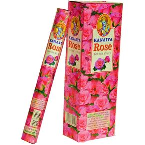 Rose Incense Sticks from India - 120 Sticks - Made from Natural Scented Oil Brand by Tikkalife