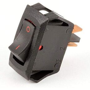 Carling Technologies RA901-VB-B-9-V Switch, Rocker, SPST, 16A, 250V, Black