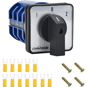 مفتاح التحويل، CNAODUN Universal Rotary 63A 660V 3 مواضع 12 محطة LW28-63 محدد التبديل العالمي الإغلاق in Kuwait