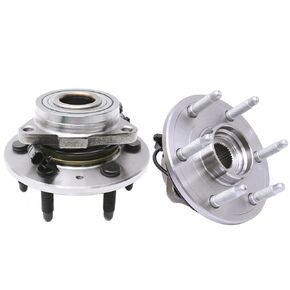HICKS 515096 (4WD Only) Front Wheel Hub and Bearing Assembly Compatible with 07-13 Chevy Silverado 1500 (4WD), 07-14 Chevy Tahoe (4WD), 07-14 GMC Yukon (4WD AWD), Set of 2