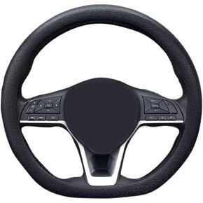 Universal Silicone Elastic Car Steering Wheel Cover Comfortable Grip for 13-16in for Car Truck SUV Accessory (Black)