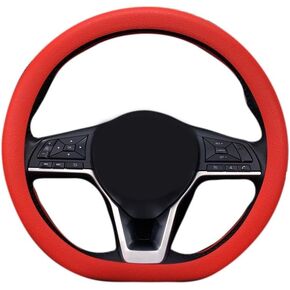 Universal Silicone Elastic Car Steering Wheel Cover Comfortable Grip for 13-16in for Car Truck SUV Accessory (Black)