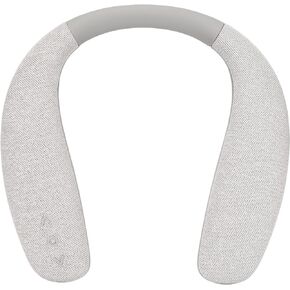 ASHATA Neckband Bluetooth Speaker, Cordless Wearable Neck Speaker with Microphone, Portable 3W Stereo Surround Neckband Speaker for Music Home Sport Outdoor (Black)