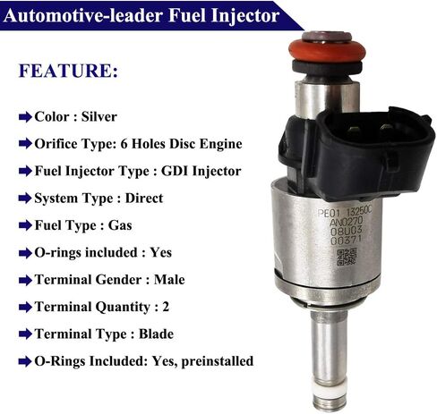 4Pcs FJ1193 PE01-13-250C Fuel Injectors 6 Holes Nozzle Engine for 2013-2018 Mazda 3, 2016-2018 Mazda CX-3, 2016-2018 Mazda MX-5, 2013-2016 Mazda CX-5 2.0L l4 PE01-13-250B in Saudi Arabia
