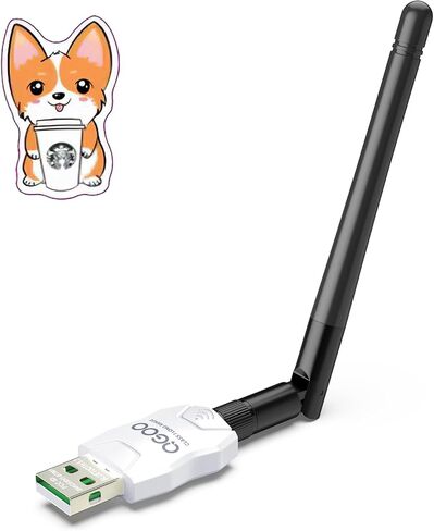 محول بلوتوث طويل المدى من الفئة 1 للكمبيوتر الشخصي، محول بلوتوث USB QGOO للكمبيوتر الشخصي 5.3+EDR، جهاز استقبال بلوتوث دونجل يدعم Windows10/8.1/8/7 (أبيض-096) in Saudi Arabia