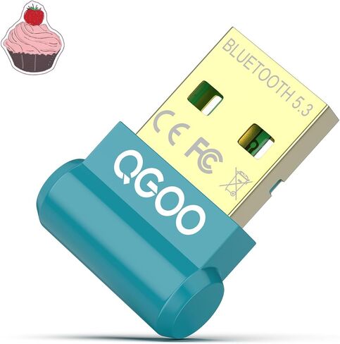 USB Bluetooth Adapter for PC - QGOO Bluetooth Dongle 5.3 EDR, Wireless Bluetooth Receiver for Desktop Computer Laptop Bluetooth Windows 8.1/10/11（green-169） in Saudi Arabia