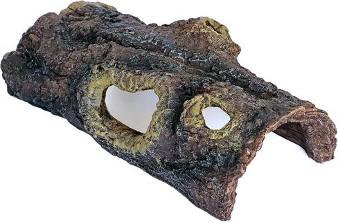 Reptile Hides Resin Hollow Tree Trunk,Reptile Tree Bark Trunk Habitats Decor - Hideout Caves, Great for Lizards,Snakes,Turtles,Geckos,Frogs,Amphibians,Small Animals - Large Size in Saudi Arabia