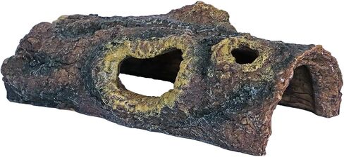 Reptile Hides Resin Hollow Tree Trunk,Reptile Tree Bark Trunk Habitats Decor - Hideout Caves, Great for Lizards,Snakes,Turtles,Geckos,Frogs,Amphibians,Small Animals - Large Size in Saudi Arabia