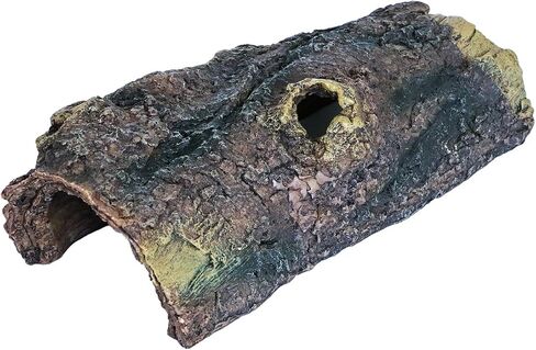 Reptile Hides Resin Hollow Tree Trunk,Reptile Tree Bark Trunk Habitats Decor - Hideout Caves, Great for Lizards,Snakes,Turtles,Geckos,Frogs,Amphibians,Small Animals - Large Size in Saudi Arabia