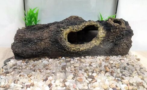Reptile Hides Resin Hollow Tree Trunk,Reptile Tree Bark Trunk Habitats Decor - Hideout Caves, Great for Lizards,Snakes,Turtles,Geckos,Frogs,Amphibians,Small Animals - Large Size in Saudi Arabia