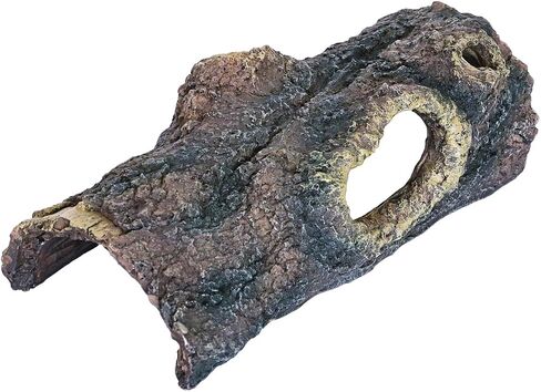Reptile Hides Resin Hollow Tree Trunk,Reptile Tree Bark Trunk Habitats Decor - Hideout Caves, Great for Lizards,Snakes,Turtles,Geckos,Frogs,Amphibians,Small Animals - Large Size in Saudi Arabia