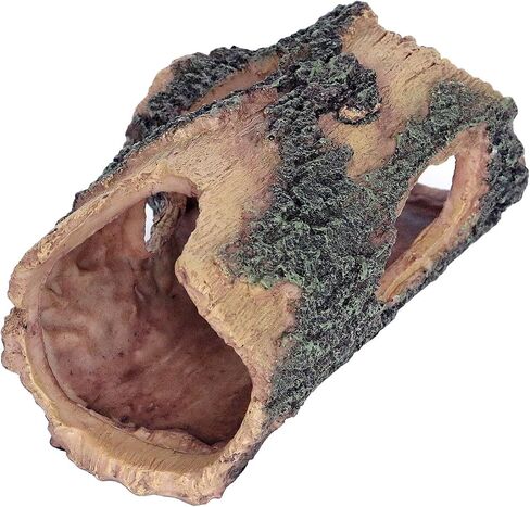 Reptile Hides Resin Hollow Tree Trunk,Reptile Tree Bark Trunk Habitats Decor,Log Resin Hollow Tree Trunk hideout for Reptile and Amphibians,great for reptiles,Lizards,Fish,Terrariums,Snake- Small Size in Saudi Arabia