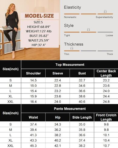 Ekouaer 2 Packs Thermal Underwear Sets Long Johns Base Layer Lightweight Thermals 2 Pieces Set Black/Grey M in Saudi Arabia
