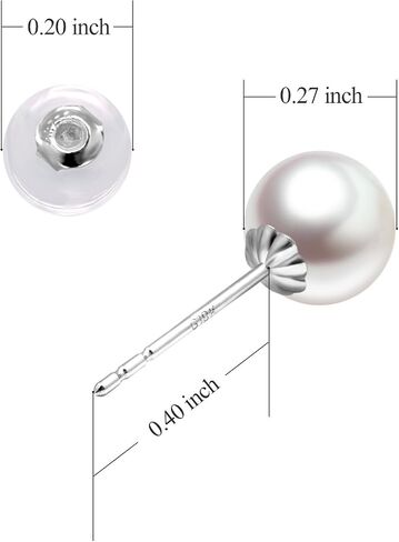 14k White Gold Pearl Necklace and 18k Pearl Earrings Set for Women in Saudi Arabia