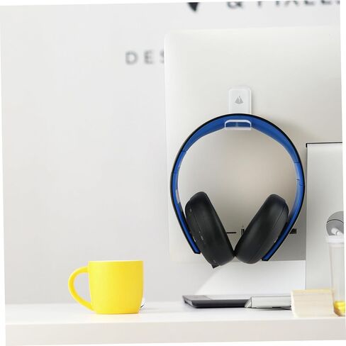 Headphone Hanger Gaming Headphone Stand Earphone Stand Headphone Holder Sticky Hooks for Hanging Headphone Wall Hanger Headset Mount Headset Rack Display Stand Acrylic in Saudi Arabia