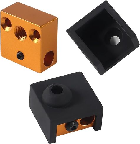 DIANN 4pcs CR10 Heater Block with Silicone Sock for Ender 3, Ender 3 Pro, Ender 3 V2, Ender 5, Ender 5 Pro, CR-10, CR-10S 3D Printer (Silver) in Saudi Arabia