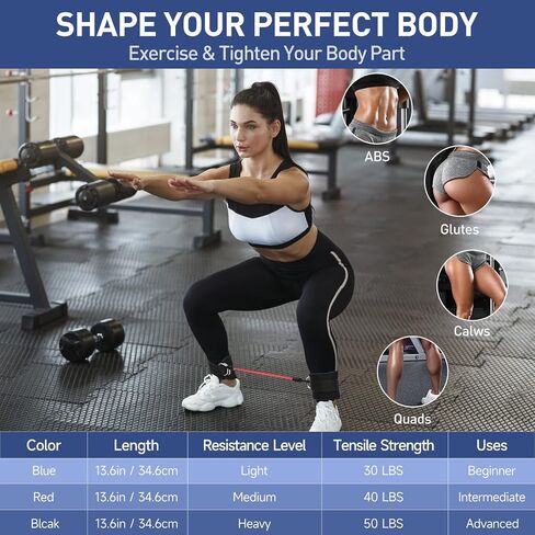Resistance Bands for Working Out Women Resistance Bands for Legs and Buff,Booty Bands for Women Glutes & Hip Building,Ankle Resistance Bands with Cuffs for Working Out in Saudi Arabia