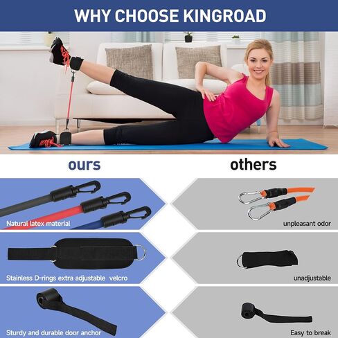 Resistance Bands for Working Out Women Resistance Bands for Legs and Buff,Booty Bands for Women Glutes & Hip Building,Ankle Resistance Bands with Cuffs for Working Out in Saudi Arabia
