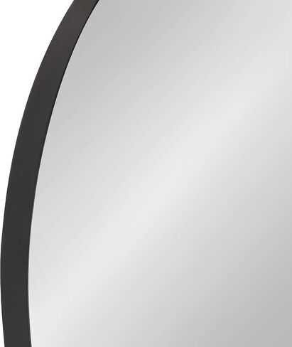 Kate and Laurel Rollo Midcentury Capsule Wall Mirror, 16 x 48, Black, Decorative Full Length Oval Mirror for Wall in Saudi Arabia